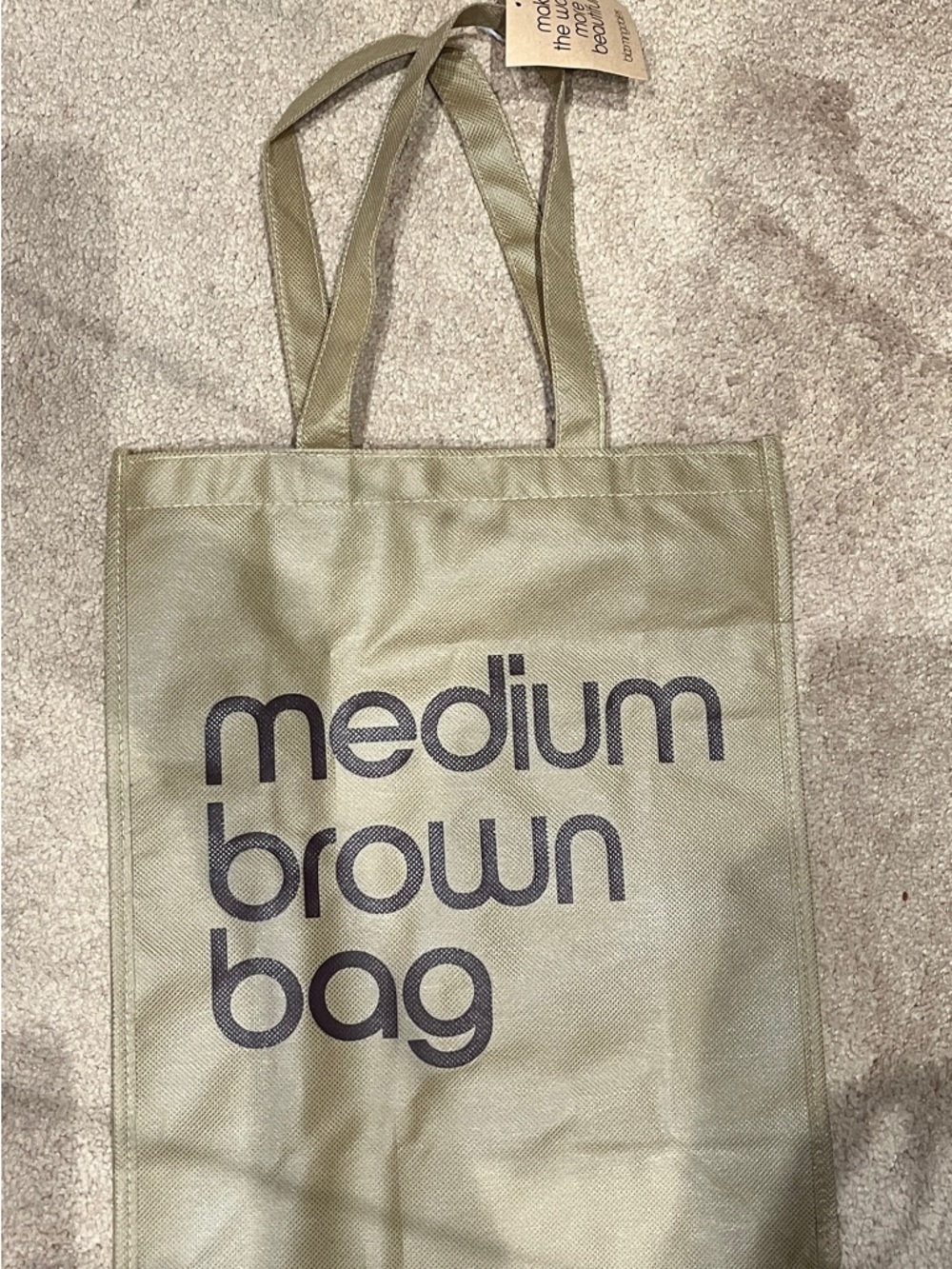 NWT Bloomingdale’s Medium Brown Bag  Tote